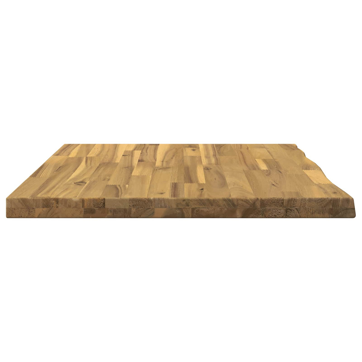Live Edge Table Top 80 x 60 x 3.5 cm Rectangular White