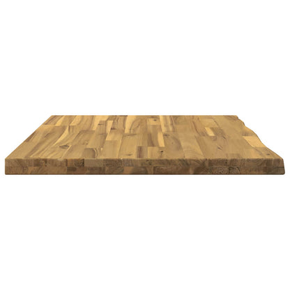 Live Edge Table Top 80 x 60 x 3.5 cm Rectangular White