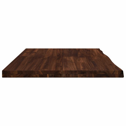 Live Edge Table Top 90 x 60 x 3.5 cm Rectangular Dark Brown