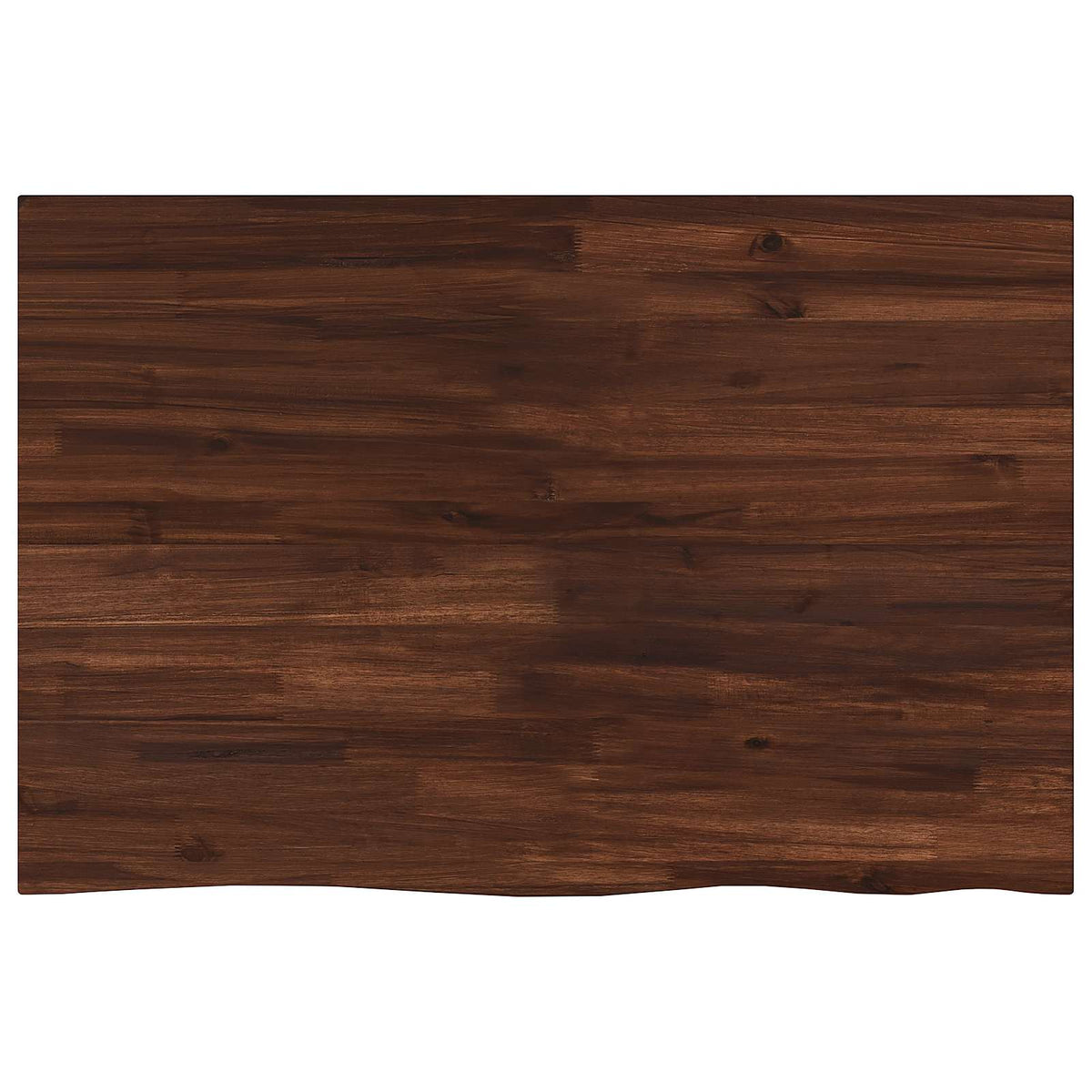 Live Edge Table Top 90 x 60 x 3.5 cm Rectangular Dark Brown