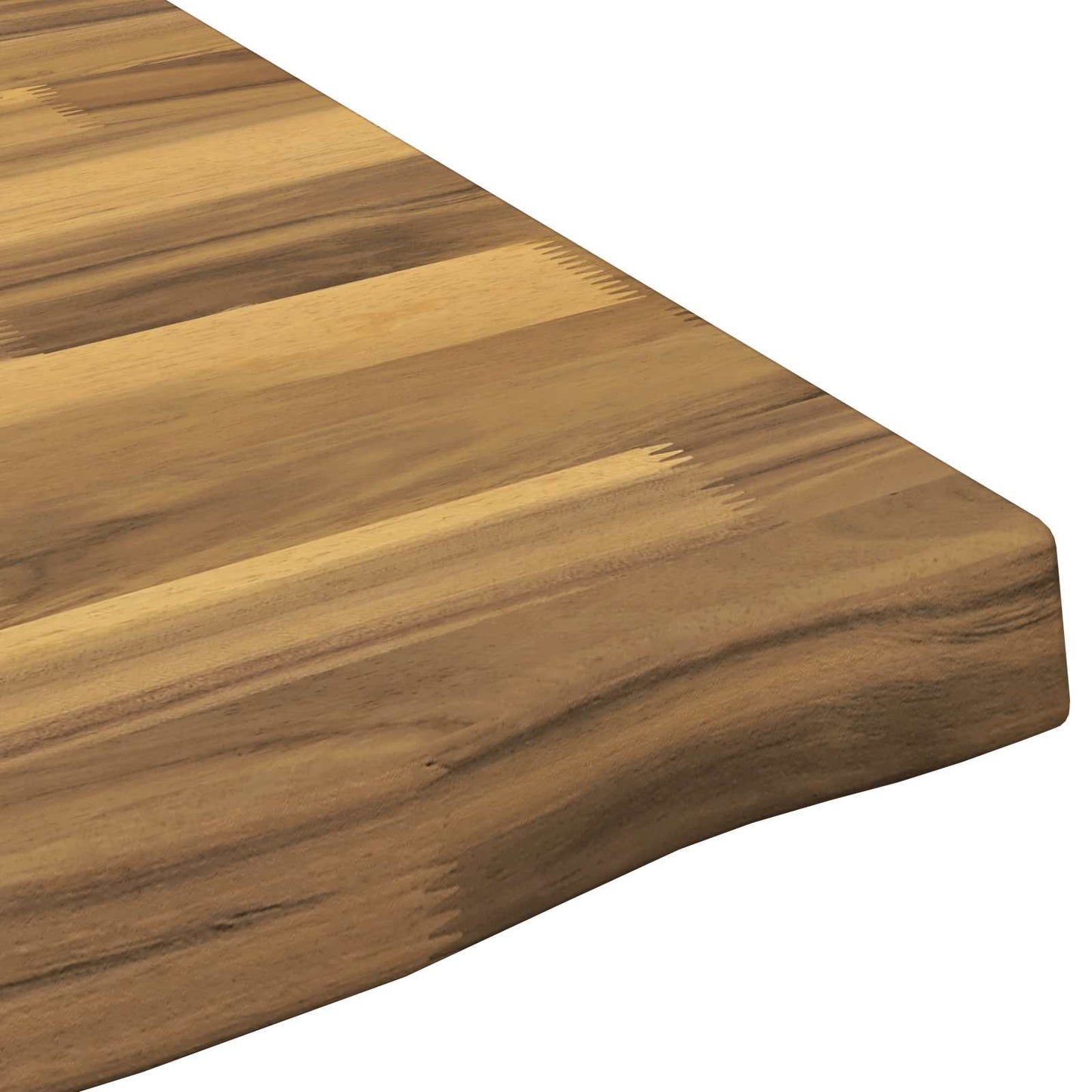 Live Edge Table Top 90 x 60 x 3.5 cm Rectangular White