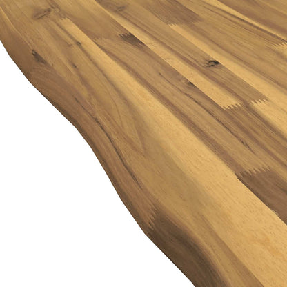 Live Edge Table Top 110 x 60 x 3.5 cm Rectangular White