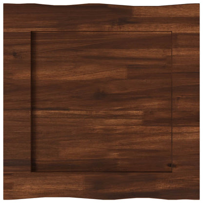 Live Edge Table Top 40 x 40 x 3.5 cm Square Solid Acacia Wood