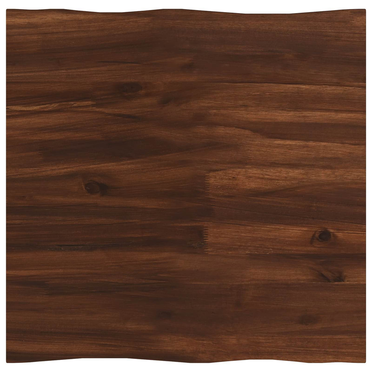Live Edge Table Top 40 x 40 x 3.5 cm Square Solid Acacia Wood