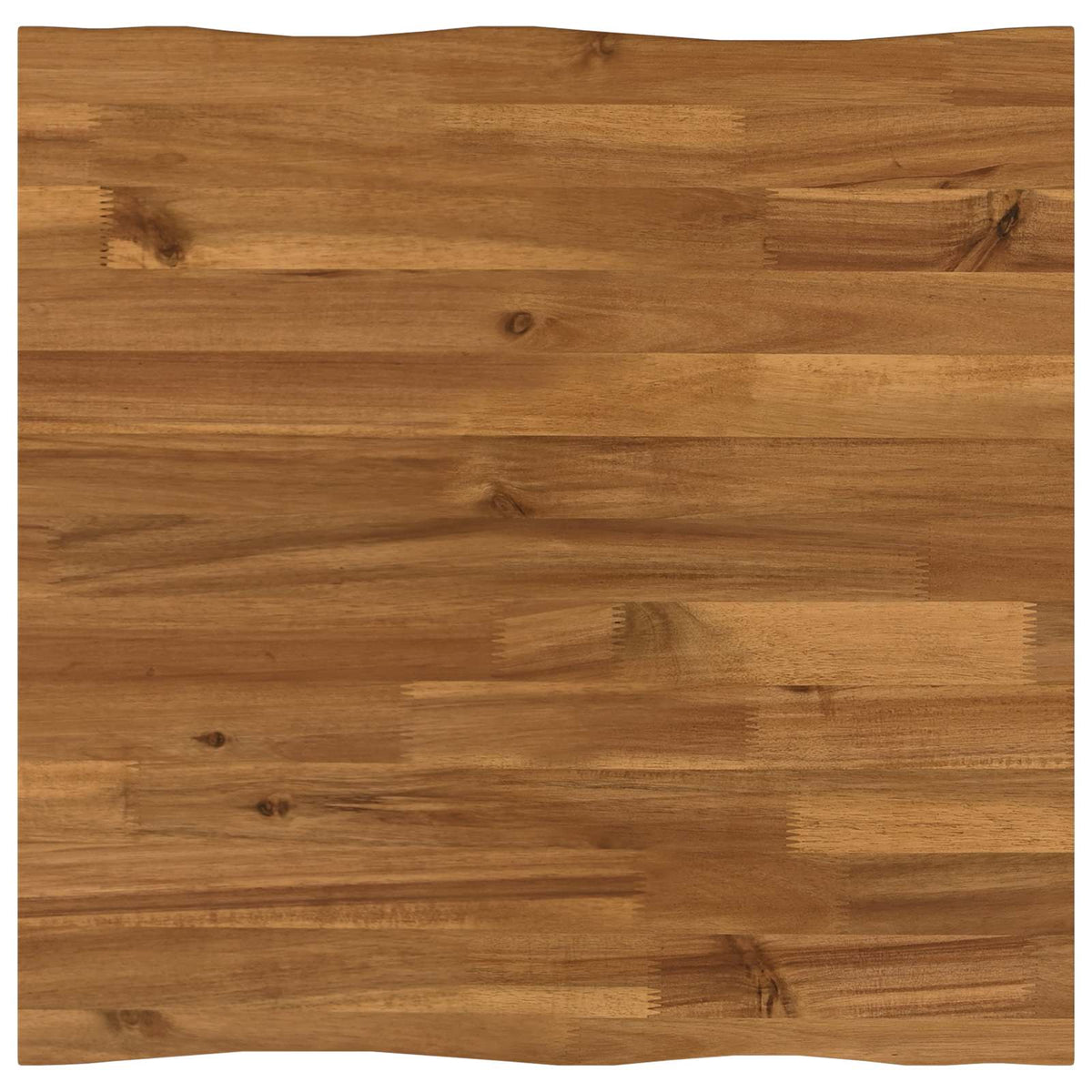 Live Edge Table Top 40 x 40 x 3.5 cm Square Solid Acacia Wood