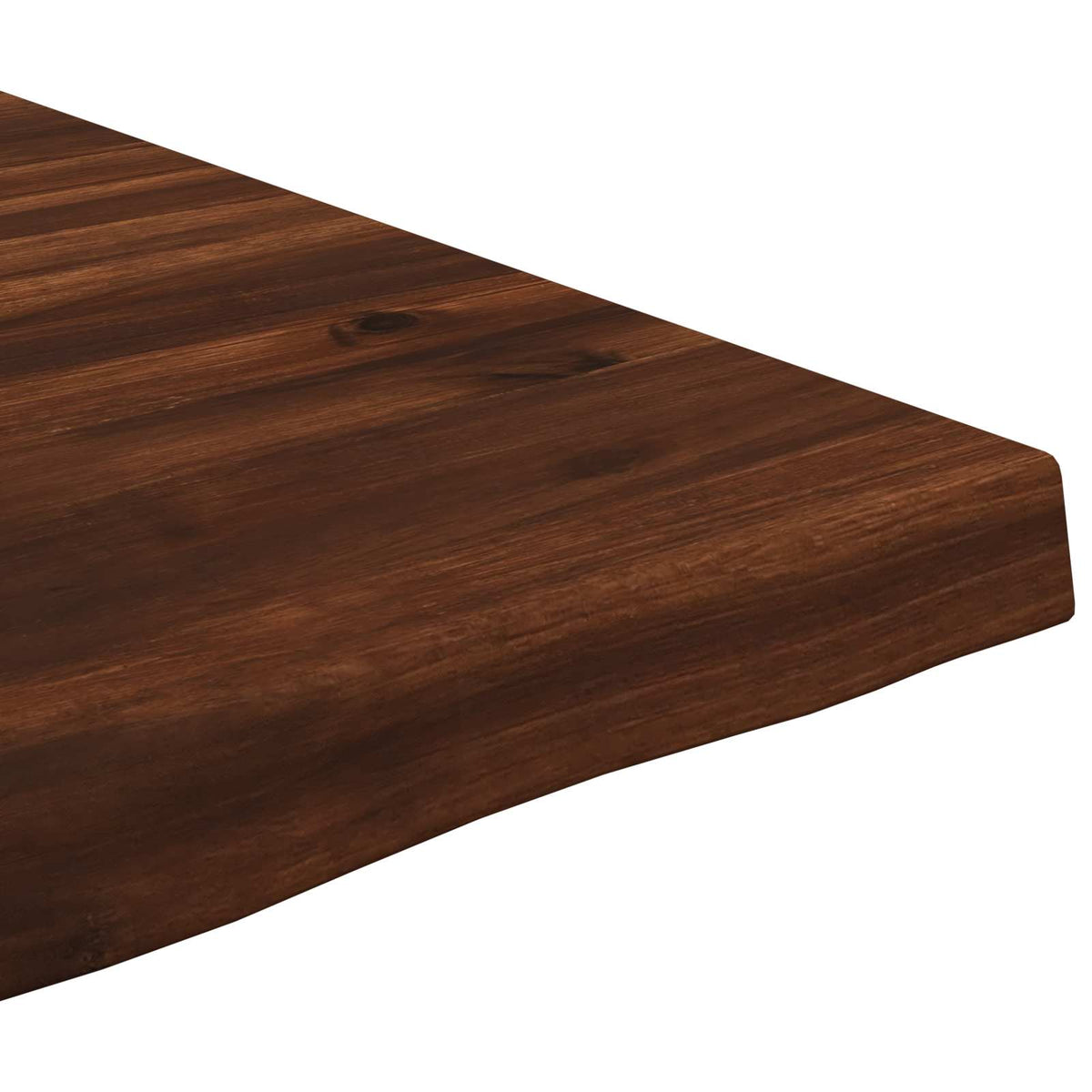 Live Edge Table Top 50 x 40 x 3.5 cm Rectangular Dark Brown