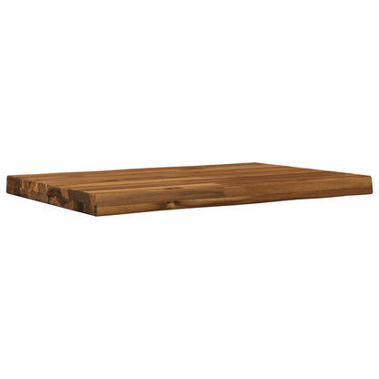 Live Edge Table Top 60 x 40 x 3.5 cm Rectangular Natural