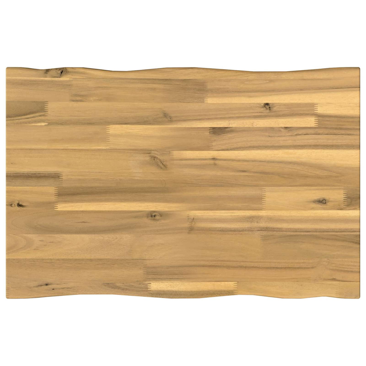 Live Edge Table Top 70 x 40 x 3.5 cm Rectangular White