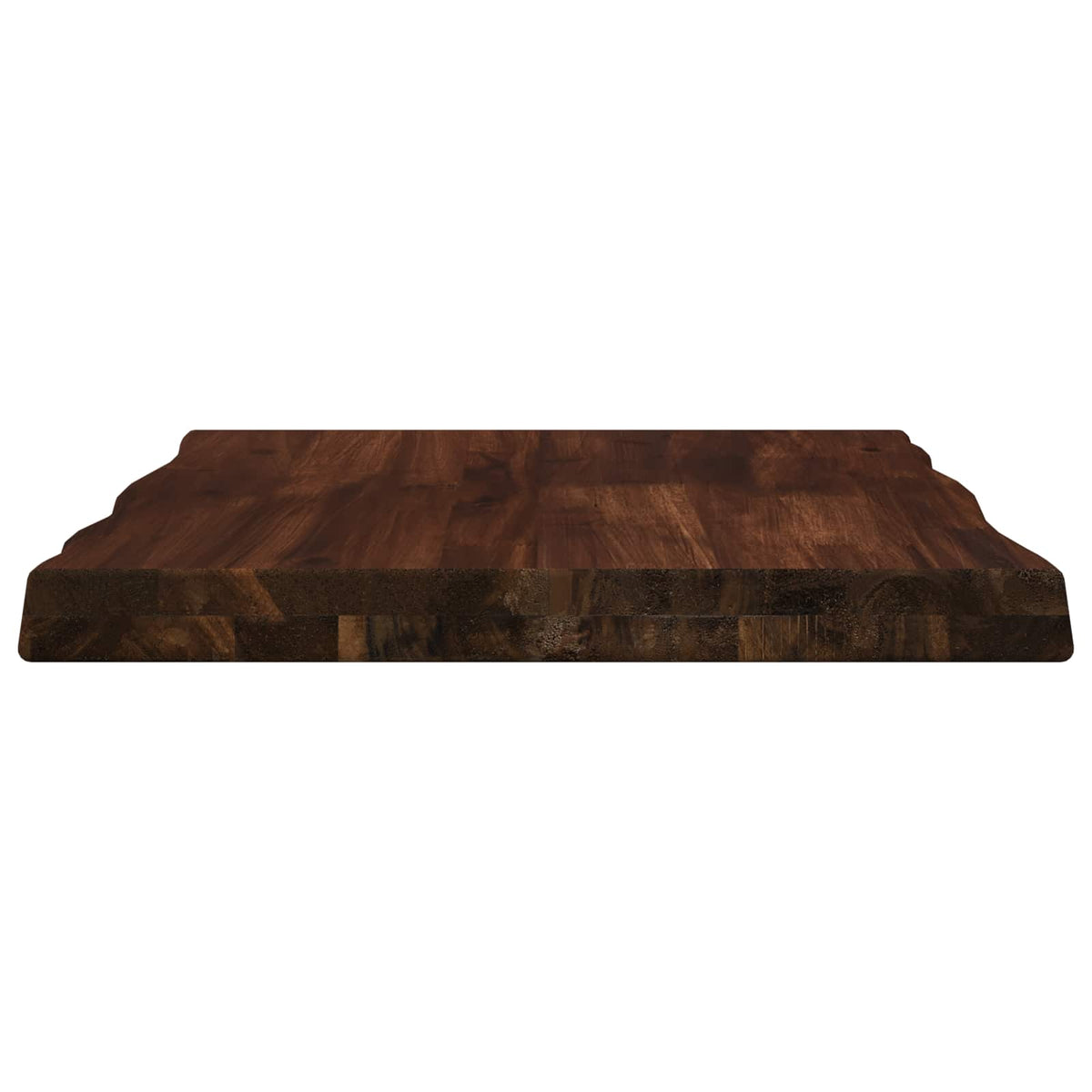 Live Edge Table Top 80 x 40 x 3.5 cm Rectangular Dark Brown