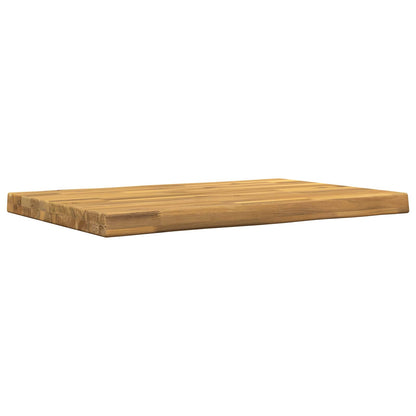 Live Edge Table Top 80 x 40 x 3.5 cm Rectangular White