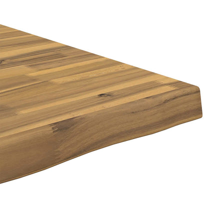 Live Edge Table Top 100 x 40 x 3.5 cm Rectangular White