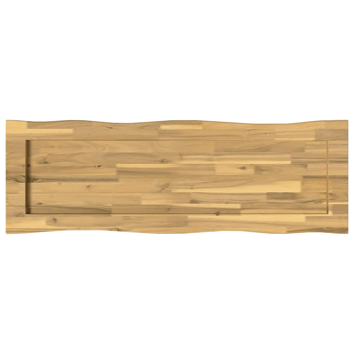 Live Edge Table Top 100 x 40 x 3.5 cm Rectangular White