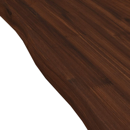 Live Edge Table Top 110 x 40 x 3.5 cm Rectangular Dark Brown
