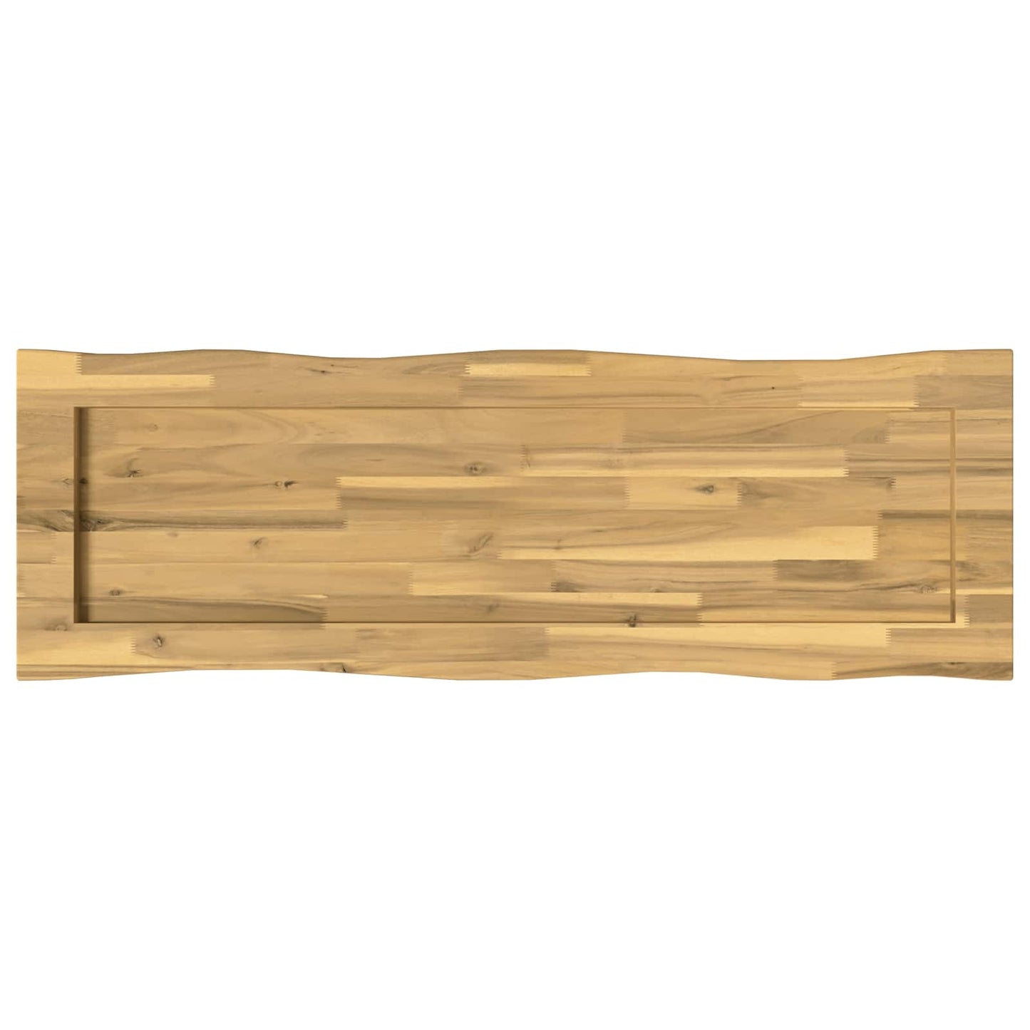 Live Edge Table Top 110 x 40 x 3.5 cm Rectangular White