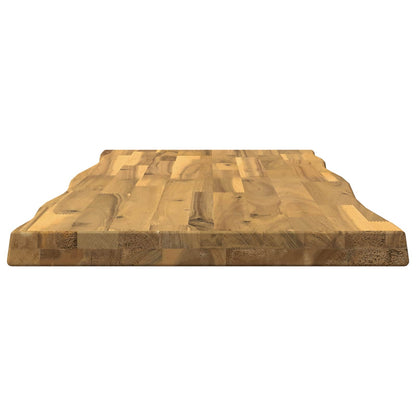 Live Edge Table Top 110 x 40 x 3.5 cm Rectangular White