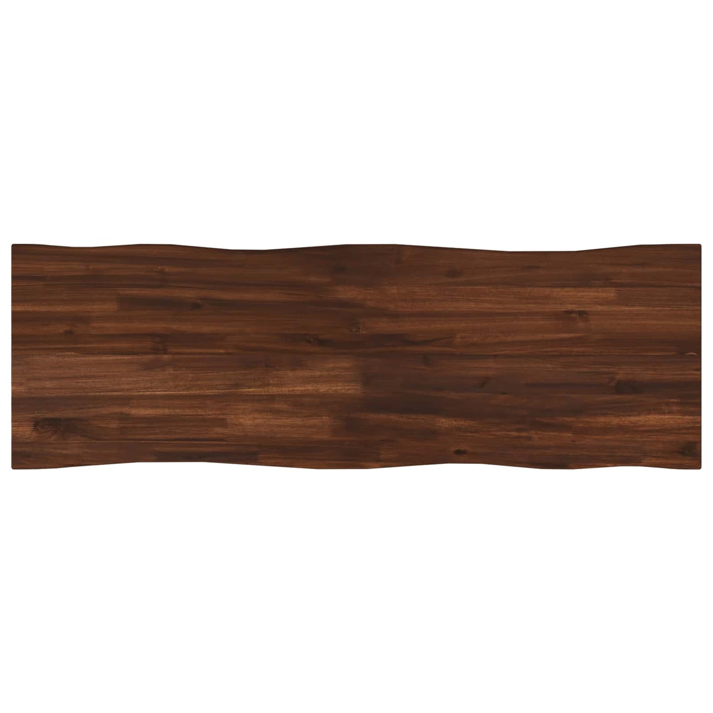 Live Edge Table Top 120 x 40 x 3.5 cm Rectangular Dark Brown