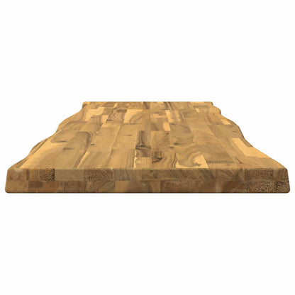 Live Edge Table Top 140 x 40 x 3.5 cm Rectangular White