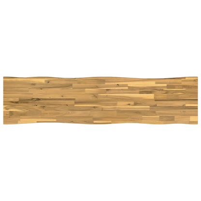 Live Edge Table Top 140 x 40 x 3.5 cm Rectangular White