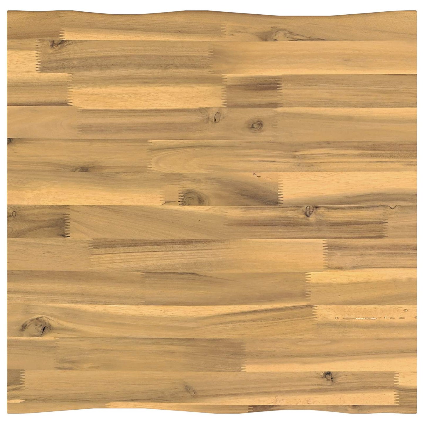 Live Edge Table Top 50 x 50 x 3.5 cm Square Solid Acacia Wood