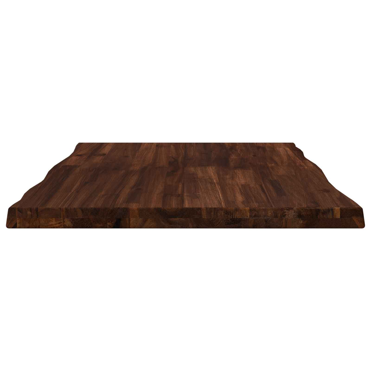 Live Edge Table Top 70 x 60 x 3.5 cm Rectangular Dark Brown
