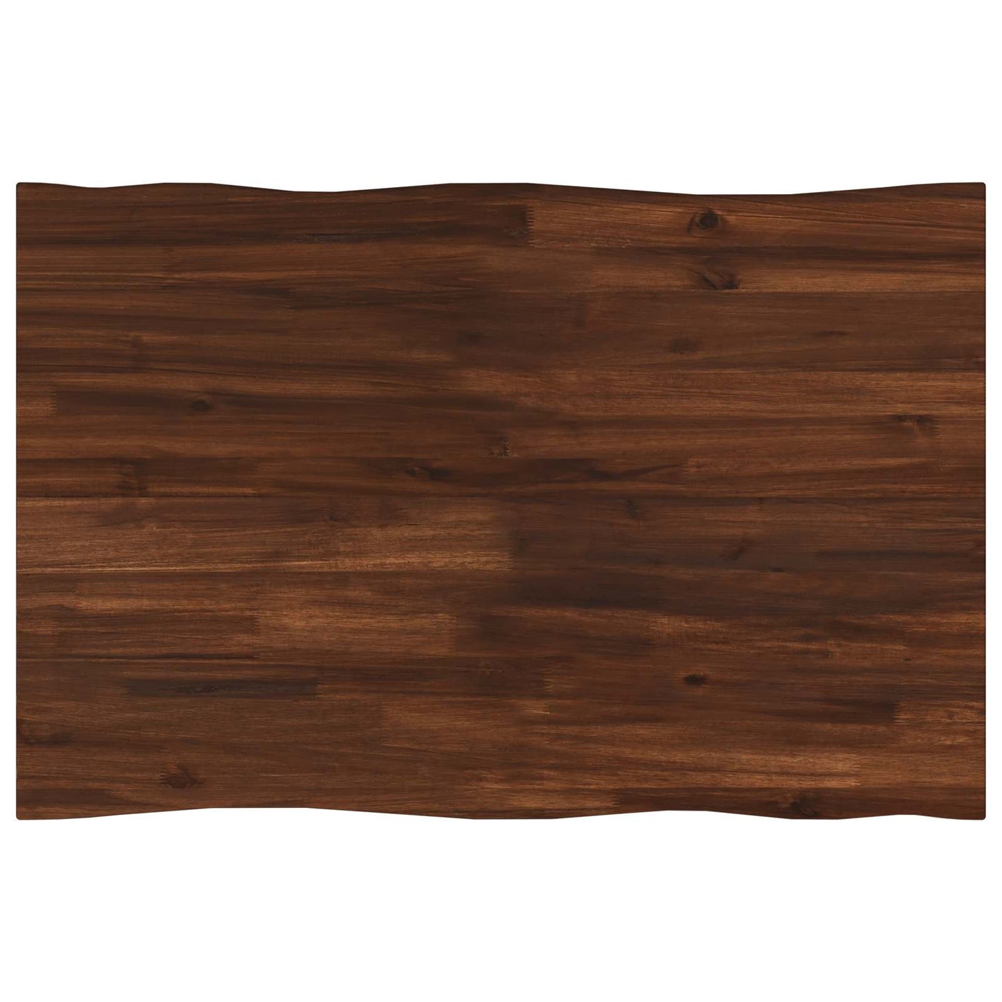 Live Edge Table Top 70 x 60 x 3.5 cm Rectangular Dark Brown