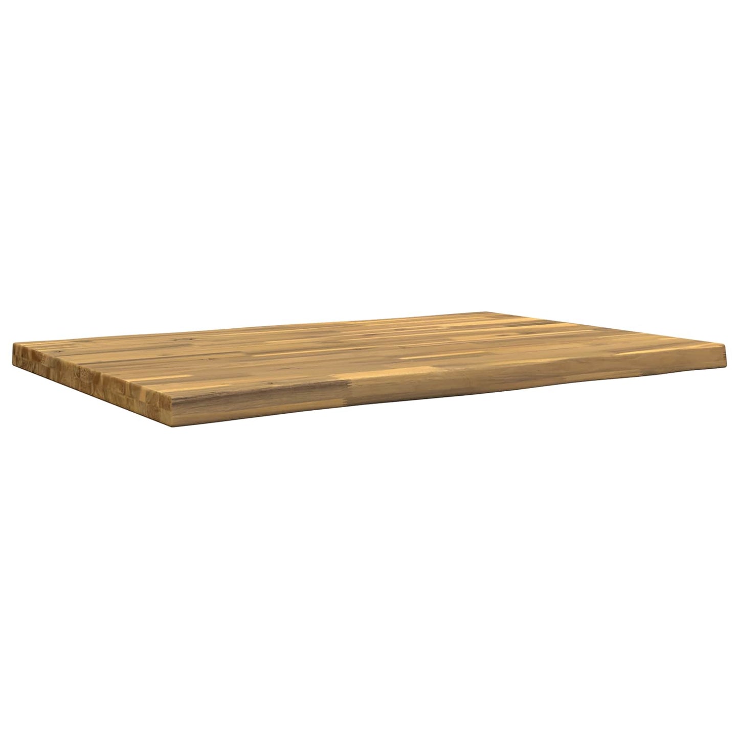 Live Edge Table Top 70 x 60 x 3.5 cm Rectangular White