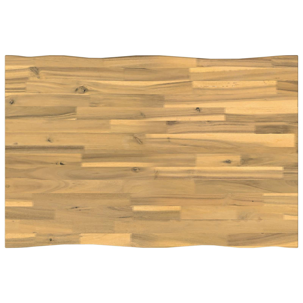 Live Edge Table Top 70 x 60 x 3.5 cm Rectangular White
