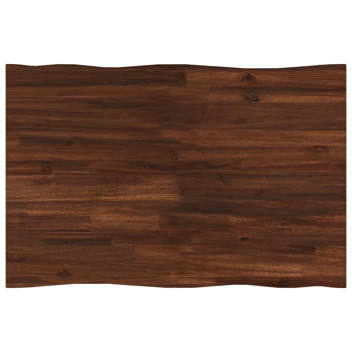 Live Edge Table Top 80 x 60 x 3.5 cm Rectangular Dark Brown