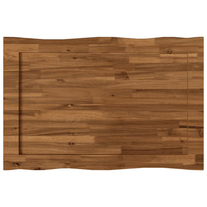 Live Edge Table Top 80 x 60 x 3.5 cm Rectangular Natural
