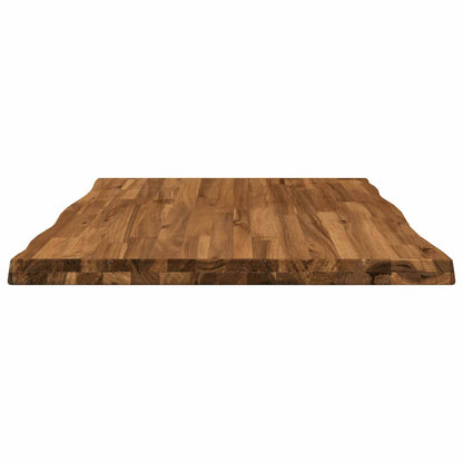 Live Edge Table Top 80 x 60 x 3.5 cm Rectangular Natural