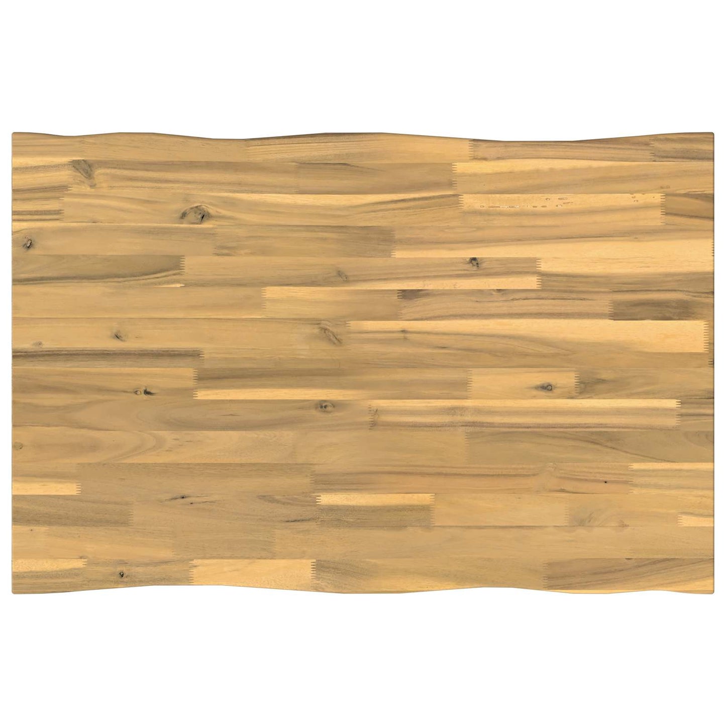 Live Edge Table Top 90 x 60 x 3.5 cm Rectangular White