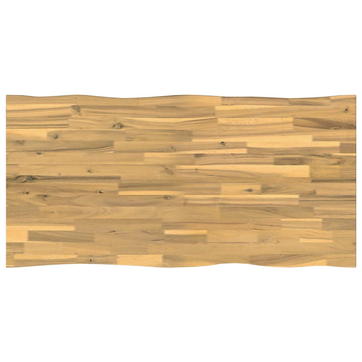 Live Edge Table Top 100 x 60 x 3.5 cm Rectangular White