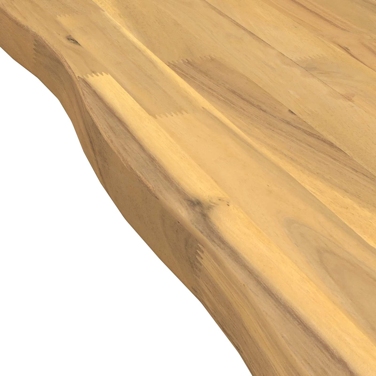 Live Edge Table Top 110 x 60 x 3.5 cm Rectangular White