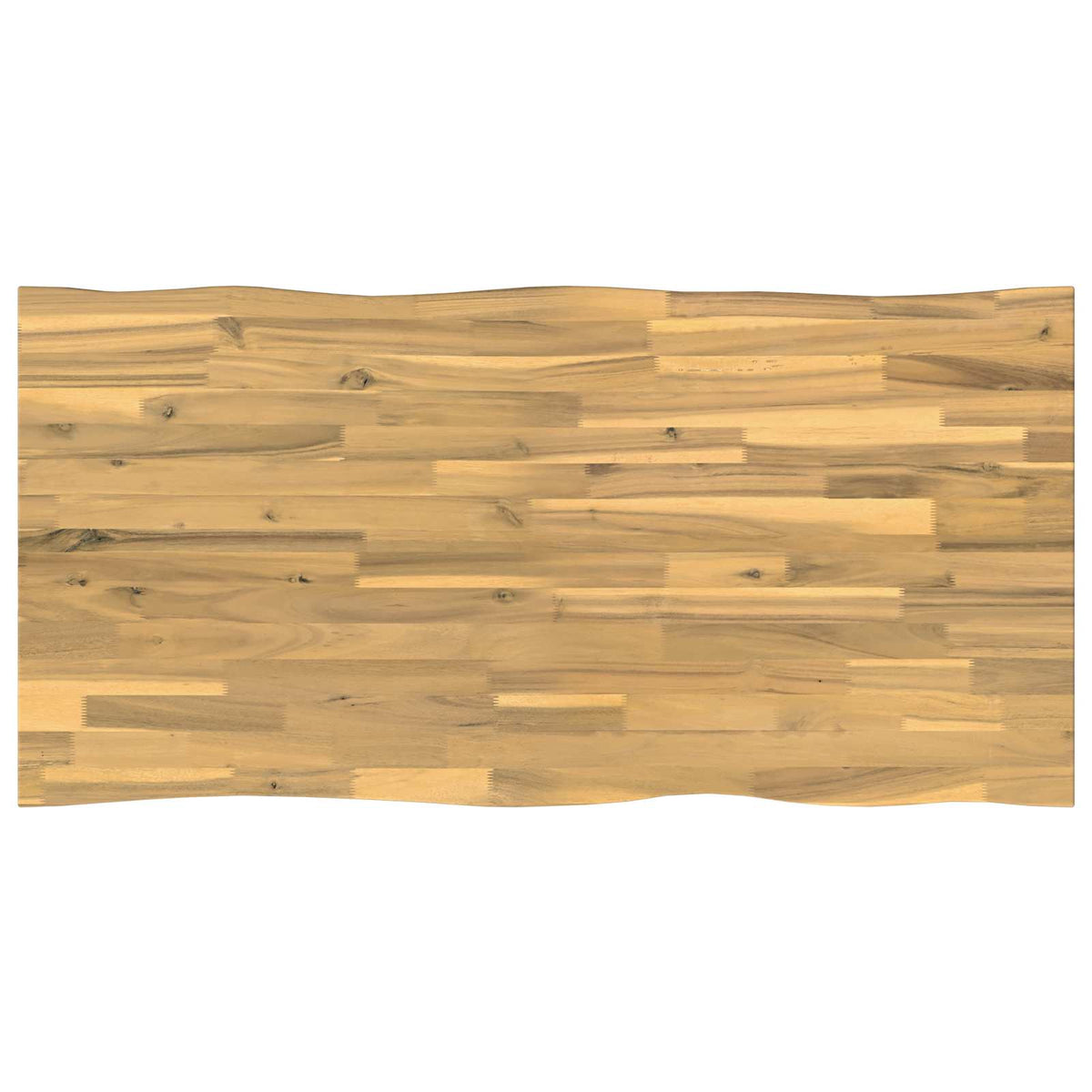 Live Edge Table Top 120 x 60 x 3.5 cm Rectangular White