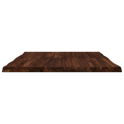 Live Edge Table Top 70 x 70 x 3.5 cm Square Solid Acacia Wood