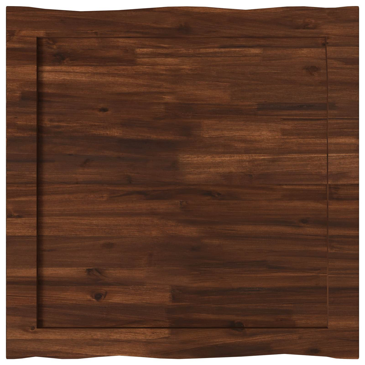 Live Edge Table Top 80 x 80 x 3.2 cm Square Solid Acacia Wood