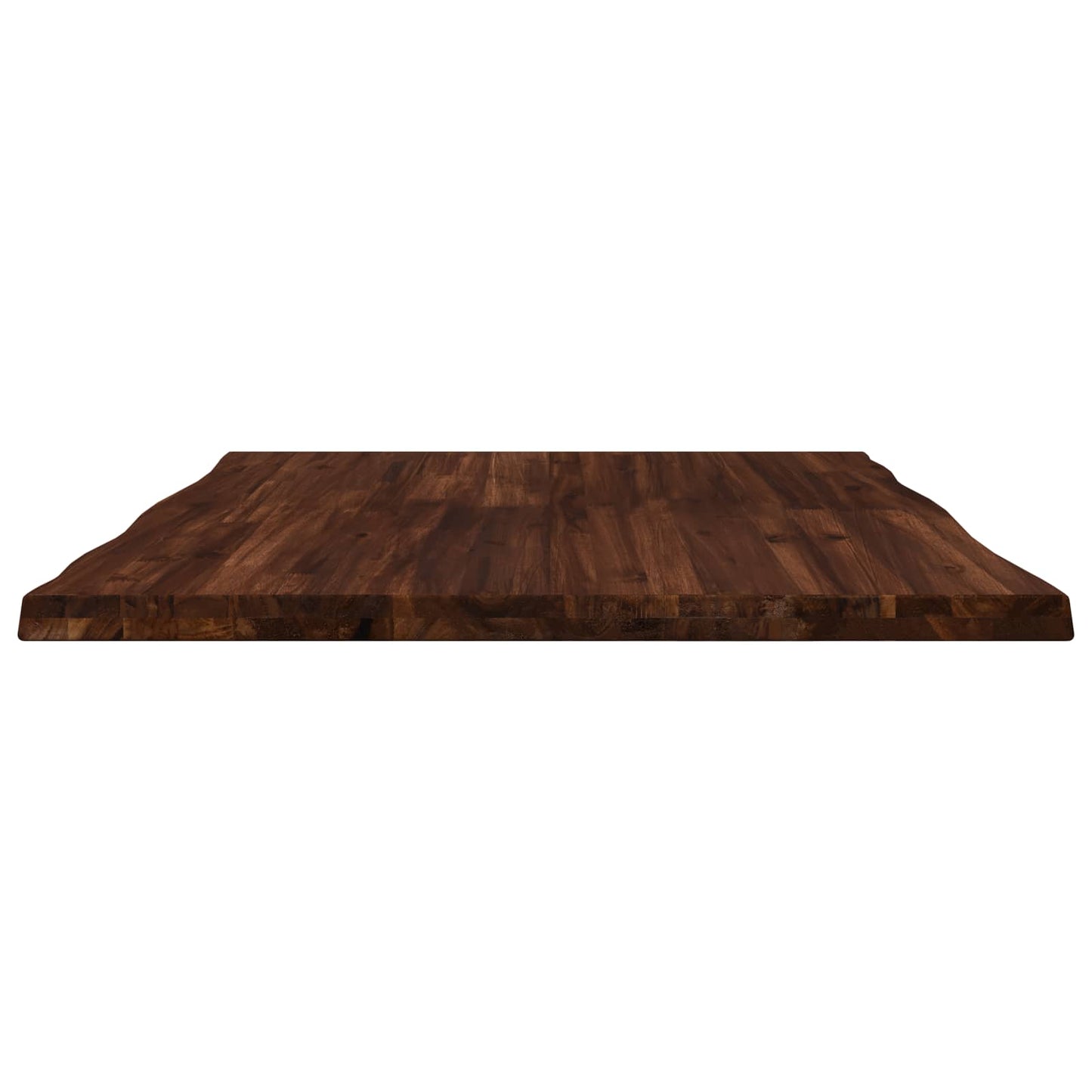 Live Edge Table Top 90 x 80 x 3.5 cm Rectangular Dark Brown