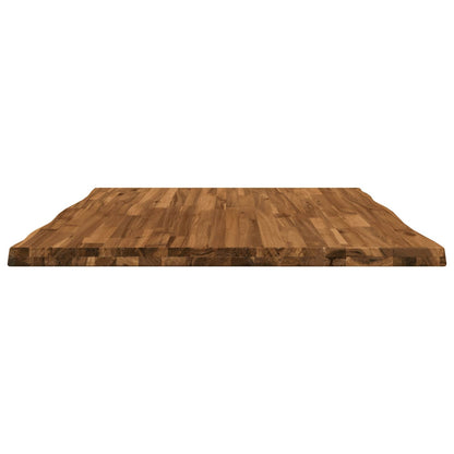 Live Edge Table Top 90 x 80 x 3.5 cm Rectangular Natural