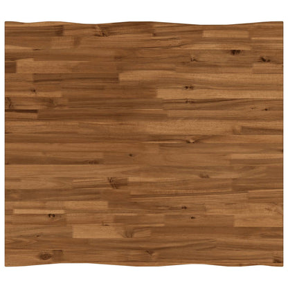 Live Edge Table Top 90 x 80 x 3.5 cm Rectangular Natural