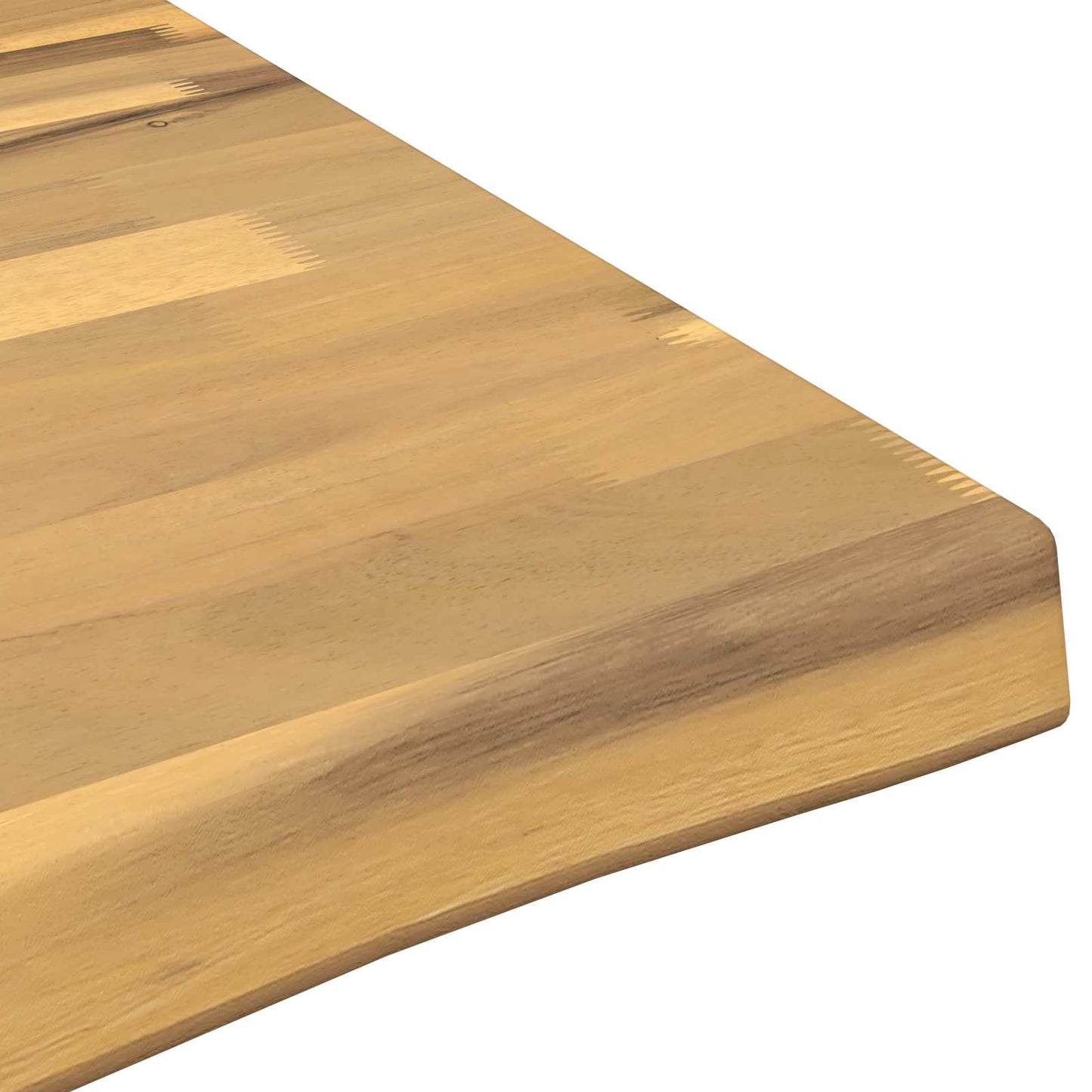 Live Edge Table Top 100 x 80 x 3.5 cm Rectangular White