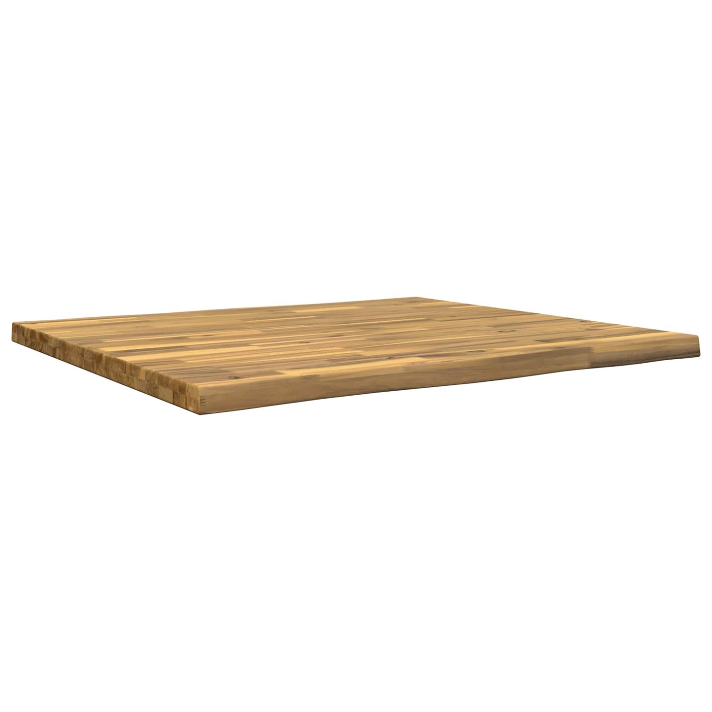 Live Edge Table Top 100 x 80 x 3.5 cm Rectangular White