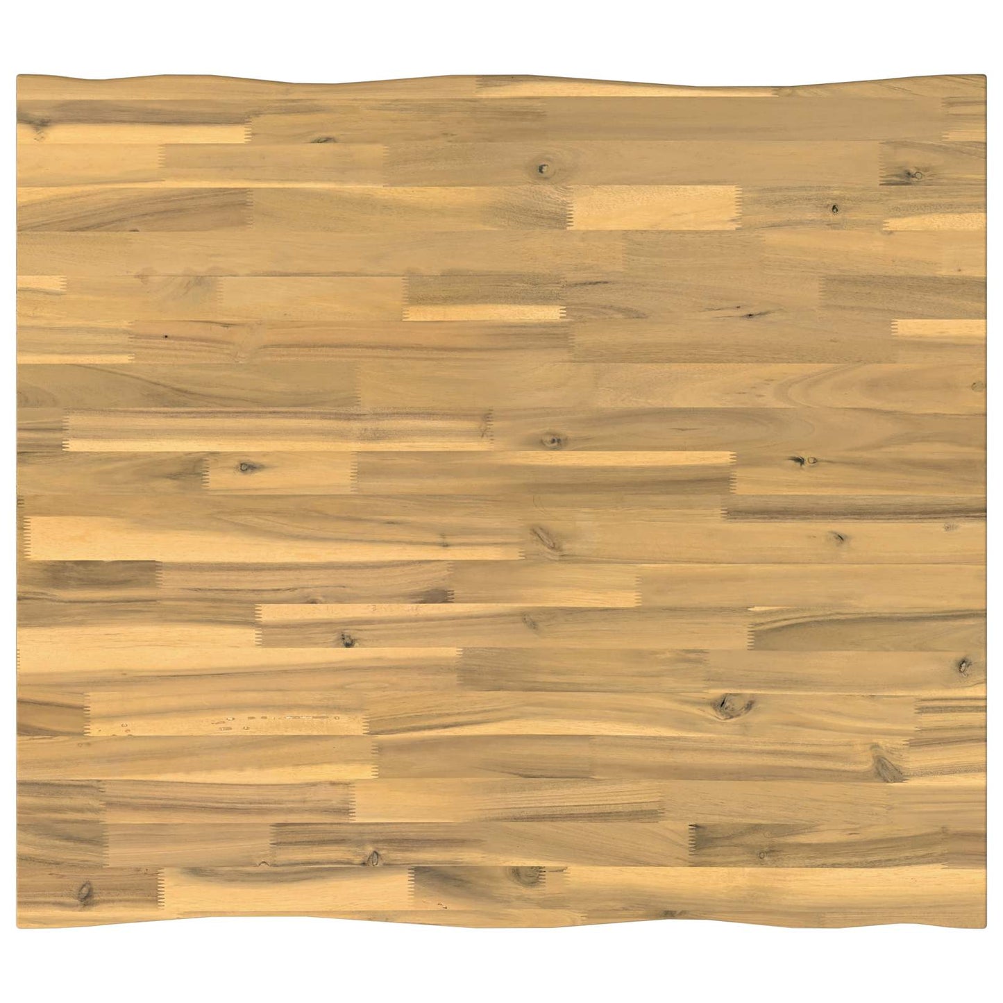 Live Edge Table Top 100 x 80 x 3.5 cm Rectangular White