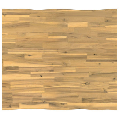 Live Edge Table Top 100 x 80 x 3.5 cm Rectangular White