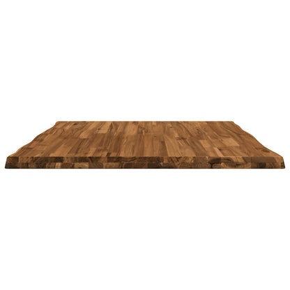 Live Edge Table Top 90 x 90 x 3.5 cm Square Solid Acacia Wood