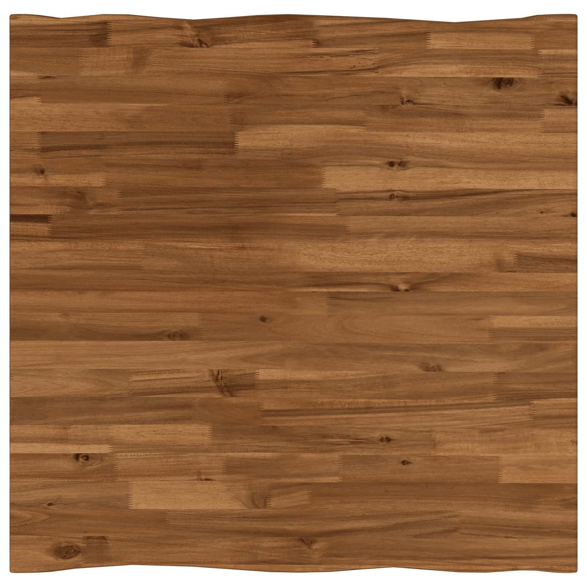 Live Edge Table Top 90 x 90 x 3.5 cm Square Solid Acacia Wood