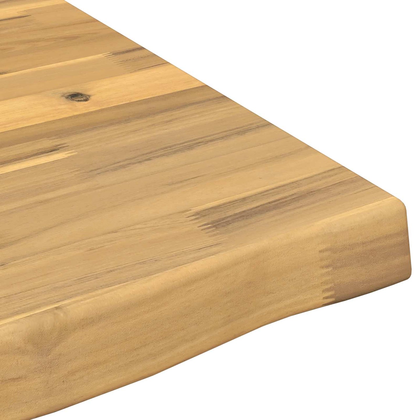 Live Edge Table Top 90 x 90 x 3.5 cm Square Solid Acacia Wood