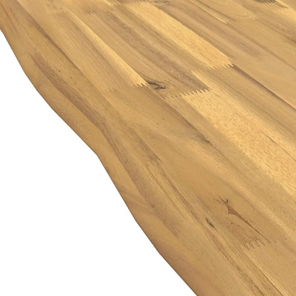 Live Edge Table Top 90 x 90 x 3.5 cm Square Solid Acacia Wood