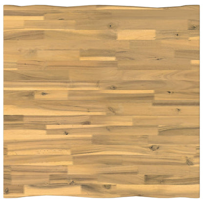 Live Edge Table Top 90 x 90 x 3.5 cm Square Solid Acacia Wood