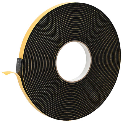 Self-adhesive Foam Tape 10 pcs Black 15mm x 10m CR Foam
