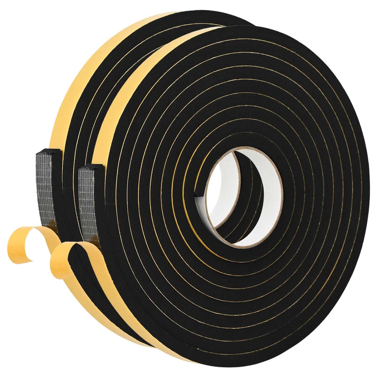 Self-adhesive Foam Tape 2 pcs Black 15mm x 5m CR Foam